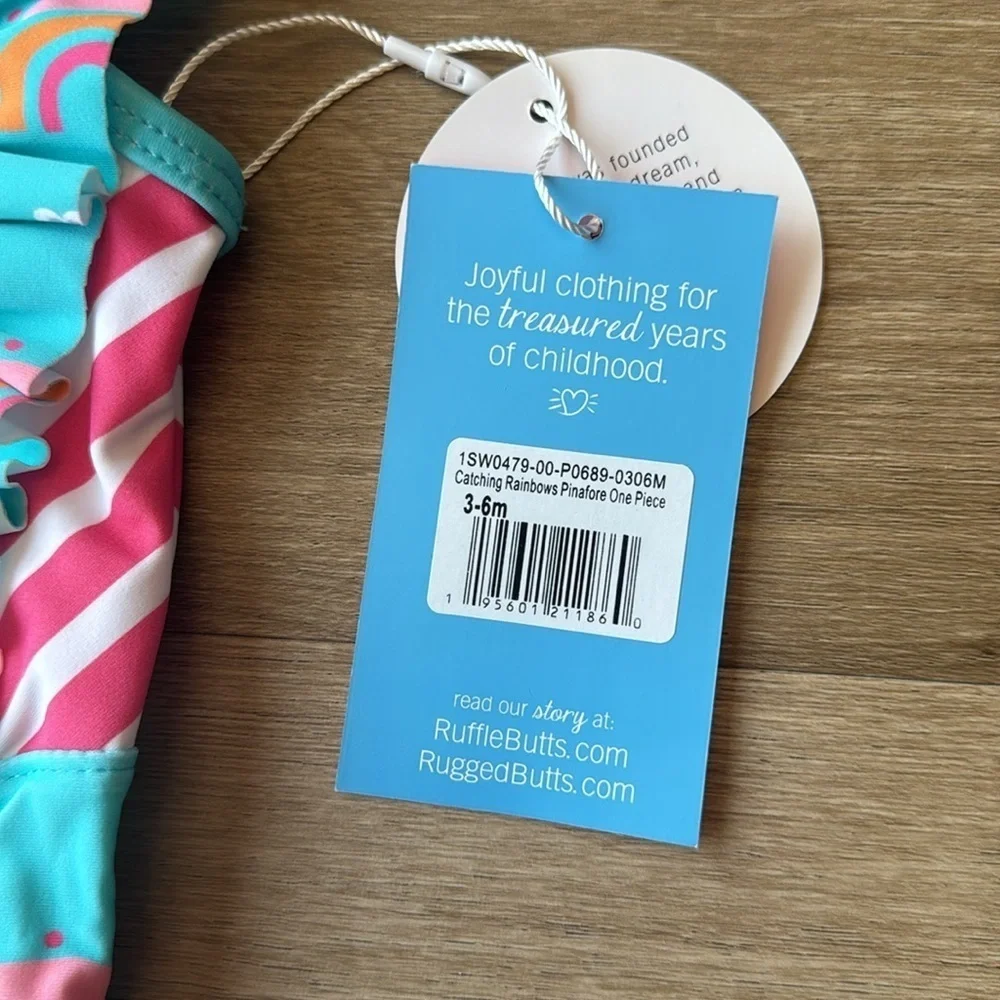 Ruffle Butts Swimming Suit Girl’s size 3-6 months New with tags